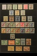 1910-1912 MINT MANOEL COLLECTION Presented On A Stock Card. Includes 1910 Set, 1910-12 "Republica" Opt'd Set, 1911... - Other & Unclassified