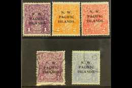 NWPI 1918-23 Heads Watermark Type W5 Overprints Complete Set, SG 120/24, Very Fine Used, Fresh. (5 Stamps) For... - Papoea-Nieuw-Guinea