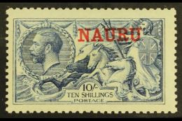 1916-23 10s Pale Blue De La Rue, SG 23, Very Lightly Hinged Mint. For More Images, Please Visit... - Nauru