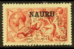 1916 - 22 5s Bright Carmine, SG 22, Very Fine And Fresh Used With Light Cds. For More Images, Please Visit... - Nauru