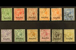 1916 - 1923 Overprint Set Complete Incl 2d Die II, SG 1/12, Very Fine Used. (12 Stamps) For More Images, Please... - Nauru