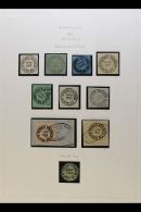 GUADALAJARA 1867-1868 Attractive Mint & Used Collection Of Provisional Local Stamps Presented In Hingeless... - Mexico
