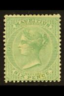 1863-72 6d Blue-green CC Watermark, SG 65, Fine Mint With Lightly Toned Gum For More Images, Please Visit... - Mauritius (...-1967)