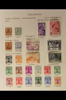 TRENGGANU 1937-52 VERY FINE MINT KGVI COLLECTION On Album Pages. Virtually Complete & Includes 1938 Sultan... - Other & Unclassified