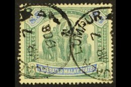 FEDERATED STATES 1904 $5 Green And Blue, SG 50, Fine Used With Kuala Lumpur Cds Cancels. For More Images, Please... - Otros & Sin Clasificación