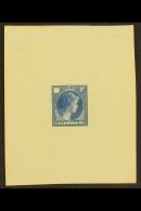 1944 Grand Duchess Charlotte (as SG 449/59) - An American Bank Note Company DIE PROOF In Blue On Card, With "F" At... - Andere & Zonder Classificatie