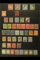 1890-1936 USED COLLECTION On A Pair Of Stock Pages. Includes 1890-95 Range To 5r (not Counted, Dubious Cancels),... - Vide