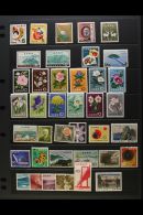 1958-1979 COMPREHENSIVE NEVER HINGED MINT COLLECTION On Stock Pages, ALL DIFFERENT, Inc 1961 Flowers Set, Almost... - Otros & Sin Clasificación