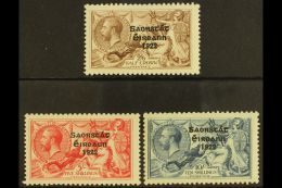 1925 2s6d, 5s, And 10s "Seahorses" Of Great Britain With Three Line Overprints (narrow Date) Complete Set, SG... - Other & Unclassified