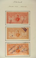 JAIPUR (REVENUES) 1930-48 USED COLLECTION On Album Pages. Includes Court Fee 1938-48 Large Types To 2r, 1940-45... - Andere & Zonder Classificatie