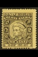 COCHIN 1948 2a Black, Kerala Varma III, SG 114, Fresh Mint. For More Images, Please Visit... - Andere & Zonder Classificatie