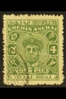 COCHIN 1946 4p Grey Green, Ravi Varma, SG 103, Very Fine Used. For More Images, Please Visit... - Altri & Non Classificati