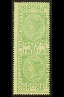 TELEGRAPH STAMPS 1869-78 28r8a Bright Yellow-green, SG T18, Fine Mint. For More Images, Please Visit... - Andere & Zonder Classificatie