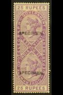 TELEGRAPH 1882 Whole 25r Reddish Lilac, "SPECIMEN" Opt'd, SG T40s, Mint For More Images, Please Visit... - Other & Unclassified