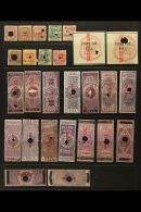 REVENUE STAMPS - COURT FEES QV Collection Featuring A Very Strong Range Of Overprinted Types. Note 1870 COURT FEE... - Otros & Sin Clasificación