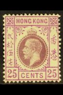 1912 25c Purple And Magenta (Type B) Geo V, SG 109, Very Fine Mint. Heavyish Hinge. For More Images, Please Visit... - Altri & Non Classificati