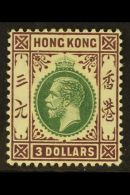 1912 $3 Green And Purple Geo V, SG 114, Extremely Fine Mint, Lightly Hinged With Full Original Colours. For More... - Autres & Non Classés