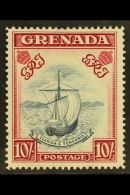 1938 10s Slate Blue And Carmine Lake, Wide Printing, Perf 14, SG 163d, Very Fine And Fresh Mint. For More Images,... - Grenada (...-1974)