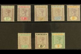 1895 Queen Victoria Set Complete, SG 48/55, Fine And Fresh Mint. (8 Stamps) For More Images, Please Visit... - Grenada (...-1974)