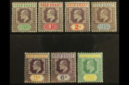 1904-06 (wmk Mult Crown CA) KEVII Set, SG 49/57, Very Fine Mint. (7 Stamps) For More Images, Please Visit... - Côte D'Or (...-1957)