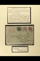 OCEAN ISLAND 1912 Registered Cover To England, Bearing KGV 5d, 6d & 1s Each Cancelled By "G.P.O. Ocean Isld."... - Gilbert- En Ellice-eilanden (...-1979)