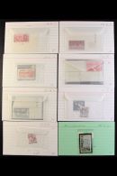 1947-1957 VARIETIES & PLATE FLAWS. An Interesting All Different NEVER HINGED MINT Collection In Display Cards,... - Other & Unclassified