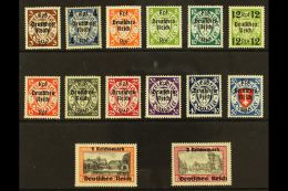 1939 "Deutsches Reich" Overprints On Danzig Complete Set (Michel 716/29, SG 704/17), Fine Never Hinged Mint,... - Other & Unclassified