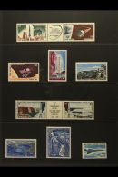 TAAF 1966-1969 NEVER HINGED MINT Complete Run Of AIR POST Issues. From 1966 Satellite Triptych Through To 1969 85f... - Other & Unclassified