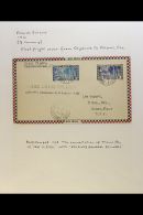 GUADELOUPE FIRST FLIGHT COVERS  1931 - 1947 Superb Display Collection Of Flown Covers Including 1931 1st Flight... - Other & Unclassified