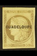 GUADELOUPE 1891 30c Brown Ceres, Overprinted, Yv 12, Very Fine Mint. For More Images, Please Visit... - Other & Unclassified