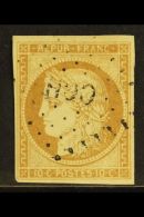 COCHIN CHINA 1871 10c Bistre, Ceres, Yv 11, Very Fine Used With Dotted Lozenge "CCH" Cancel. For More Images,... - Other & Unclassified