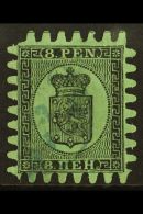 1866-67 8p Black/blue Green, Wove Paper, Type II Serpentine Roulette, SG 45, Very Fine Used For More Images,... - Autres & Non Classés