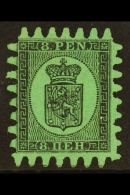 1866-67 8p Black/blue Green, Type III Serpentine Roulette, SG 46, Never Hinged Mint For More Images, Please Visit... - Autres & Non Classés