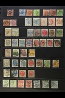 19TH CENTURY USED COLLECTION Presented On A Stock Page. Includes 1853 Vals To 8s Green, 16s Roulette, 1858 To 8s... - Andere & Zonder Classificatie