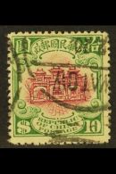 1923-33 $10 Rosy- Mauve And Green Second Peking Printing, SG 331, Very Fine Used. For More Images, Please Visit... - Other & Unclassified