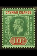 1912-20 KGV 10s Deep Green And Red/green, SG 52, Very Fine Mint. For More Images, Please Visit... - Kaaiman Eilanden