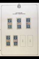 GAS INSPECTION REVENUE STAMPS 1875-1915 USED COLLECTION On Pages, Inc 1875 Most Vals To $10 With Control Types,... - Altri & Non Classificati