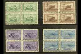 1943-48 14c To $1 War Effort Top Values, SG 385/88, Very Fine Never Hinged Mint BLOCKS OF FOUR (4 Blocks) For More... - Other & Unclassified