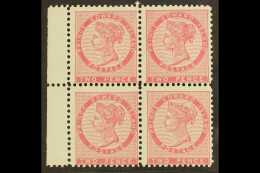 1870 2d Rose (die I) Perf 11½-12 On Bluish White, SG 27, Mint BLOCK OF FOUR With Sheet Margin At Left, Two... - Other & Unclassified