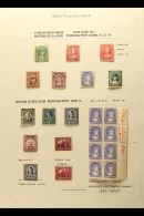 1911-16 1911 Coronation Complete Set, SG 117/27, Mint, Also 2c Perf.14, 9c With Re-entry, 15c Proof On Card And 5c... - Altri & Non Classificati