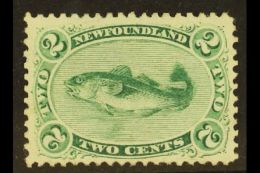 1865-70 2c Yellowish Green, SG 25, Very Fine Lightly Hinged Mint. Well- Centered And Lovely. For More Images,... - Other & Unclassified