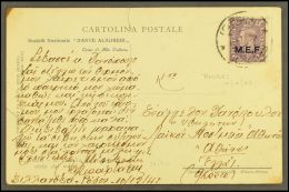 RHODES 1945 Picture Postcard To Greece, Franked KGVI 3d Single Franking, SG M14, Postmarked Rhodes 10.12.45, Two... - Italiaans Oost-Afrika