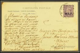 RHODES 1945 Picture Postcard To Greece, Franked KGVI 3d Single Franking, SG M14, Postmarked Rhodes 10.12.45, Two... - Africa Oriental Italiana