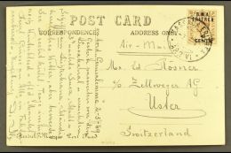 ERITREA 1949 Picture Postcard To Switzerland, Franked KGVI 40c On 5d "B.M.A. ERITREA" Ovpt, SG E6, "Massaua... - Italiaans Oost-Afrika