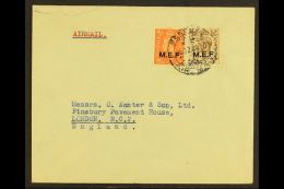 CYRENAICA 1949 Airmailed Cover To England, Franked KGVI 2d & 5d "M.E.F." Ovpts, SG M12, M15, Benghazi 28.12.49... - Africa Orientale Italiana