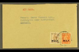 CYRENAICA 1949 Plain Envelope, Airmailed To England, Franked KGVI 2d & 5d Ovptd "M.E.F." Benghazi 23.10.49... - Africa Orientale Italiana