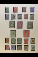 1904-08 MINT COLLECTION Presented In Mounts On An Old Album Page. Includes 1904-07 Set To 5r & 1907-08... - Brits Oost-Afrika