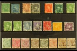 1861-92 MINT/UNUSED QV SELECTION Presented On A Stock Card. Includes 1861-1880 "Britannia" Range With 1861-70 No... - Barbados (...-1966)