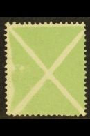 1858 (3kr) Green St Andrew's Cross (large Size), Very Fine And Fresh Mint. Lovely Bright Stamp. For More Images,... - Andere & Zonder Classificatie