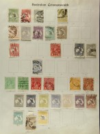 1913-35 Collection On Old Imperial Printed Pages, With 1913 To 2s Used, 1915-27 5s Mint (thin) And To 2s Used, (85... - Andere & Zonder Classificatie